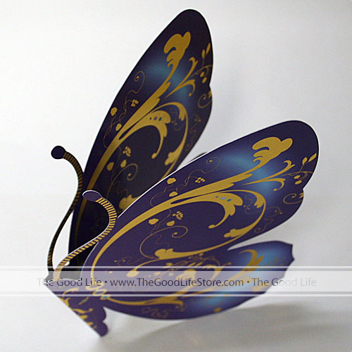 Indigo Card (Butterfly) - Click Image to Close