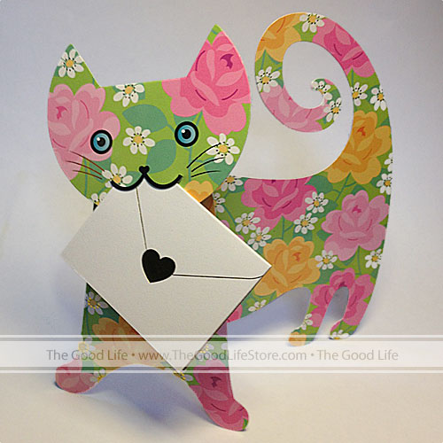 Rose Card (Cat) - Click Image to Close