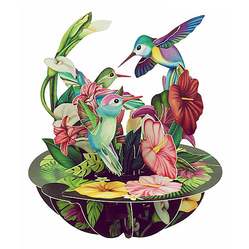 Hummingbirds Card - Click Image to Close