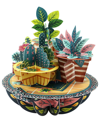 Potted Plants Card - Click Image to Close