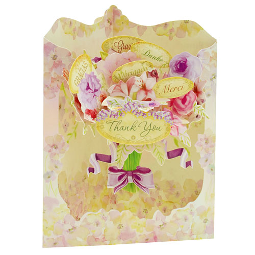 Floral Thank You Card - Click Image to Close