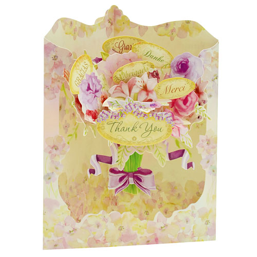 Floral Thank You Card - Click Image to Close