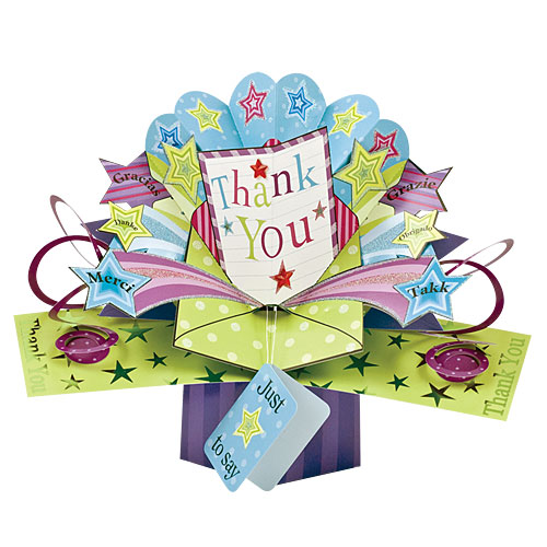 Thank You Card (Stars) - Click Image to Close