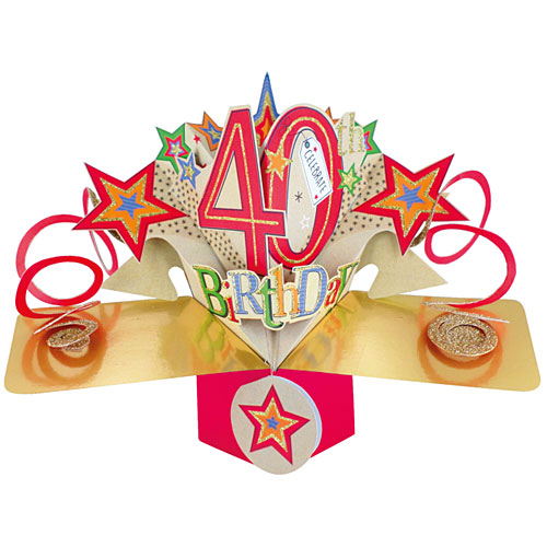 40th Birthday Card - Click Image to Close