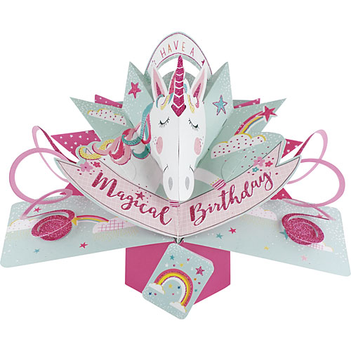 Unicorn Birthday Card - Click Image to Close