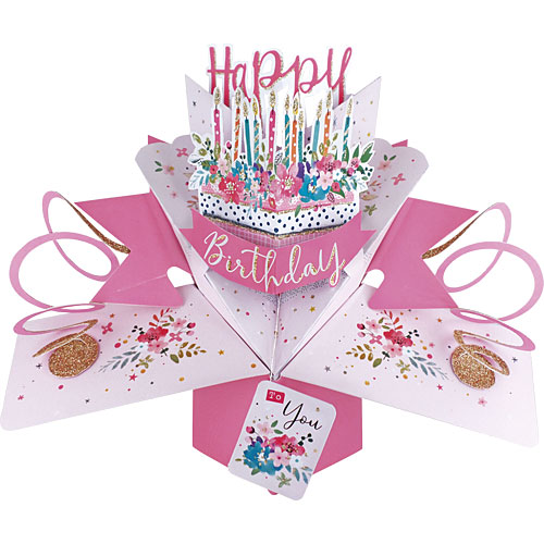 Birthday Cake Card - Click Image to Close