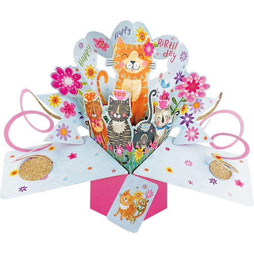 Cats Card (Birthday) - Click Image to Close