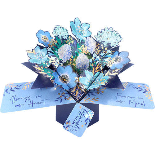 Sympathy Flowers Card - Click Image to Close
