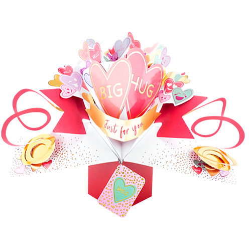 Love Heart Sweets Card - Click Image to Close