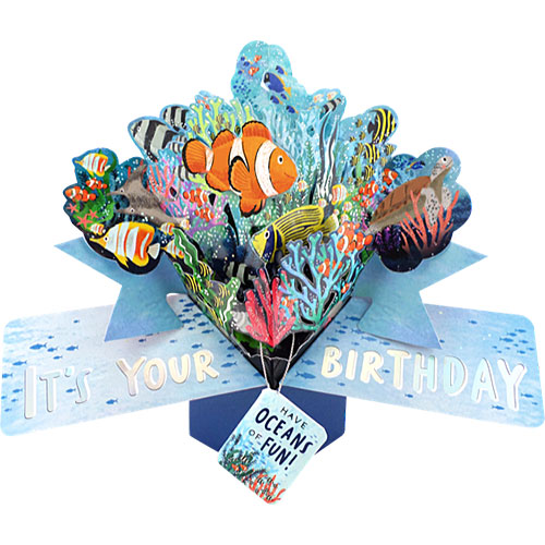 Birthday Under The Sea Card - Click Image to Close