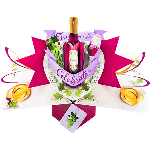 Time To Celebrate Card (Wine) - Click Image to Close