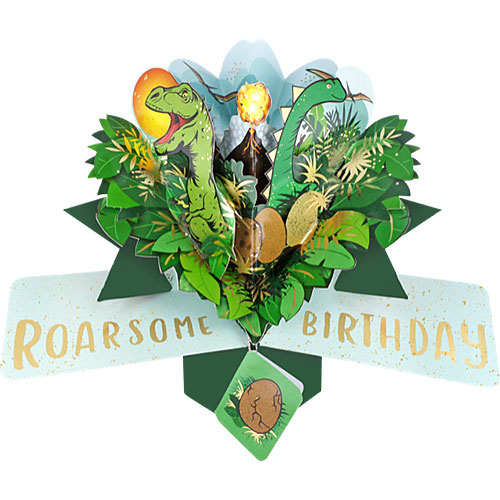 Birthday Dinosaurs Card - Click Image to Close