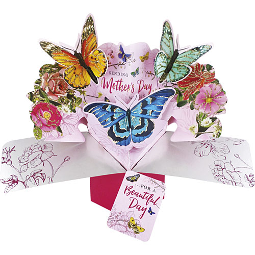 Happy Mother's Day Card (Butterflies) - Click Image to Close