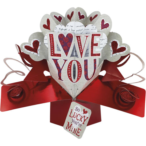 Love You Lettering Card - Click Image to Close
