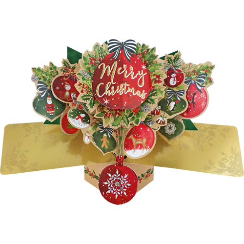 Merry Christmas Ornaments Card - Click Image to Close