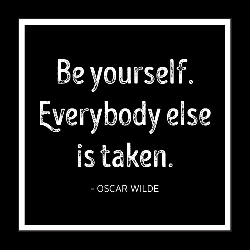 Be Yourself Card - Click Image to Close
