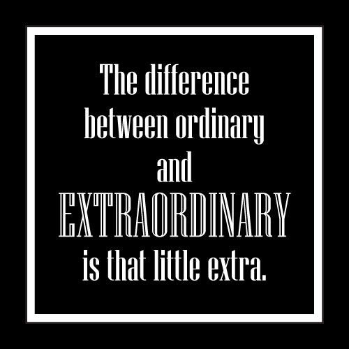 The Difference Between Ordinary and Extraordinary Card - Click Image to Close