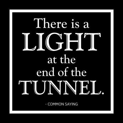 Light At The End Of The Tunnel Card - Click Image to Close