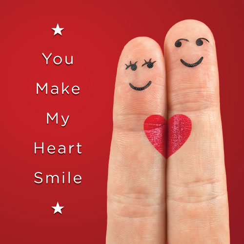 You Make My Heart Smile Greeting Card - Click Image to Close