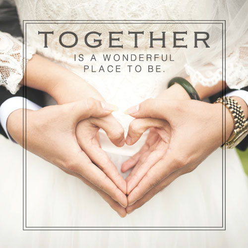 Together (Wedding) Greeting Card - Click Image to Close