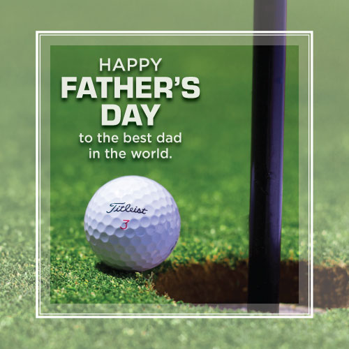 Happy Father's Day (Golf) Greeting Card - Click Image to Close