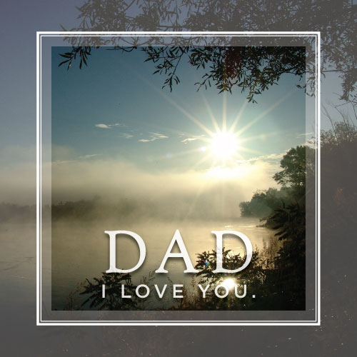 Dad, I Love You Greeting Card - Click Image to Close