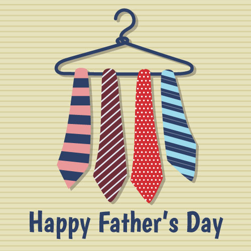 Happy Father's Day (Neckties) Greeting Card - Click Image to Close