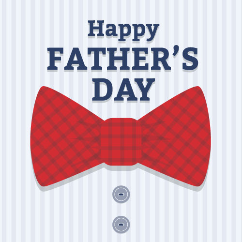 Happy Father's Day (Bowtie) Greeting Card - Click Image to Close
