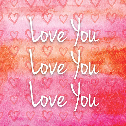 Love You, Love You, Love You Greeting Card - Click Image to Close