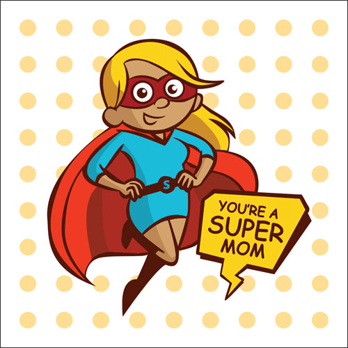 You're A Super Mom Card - Click Image to Close