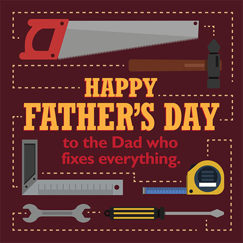 Happy Father's Day Card (Tools) - Click Image to Close