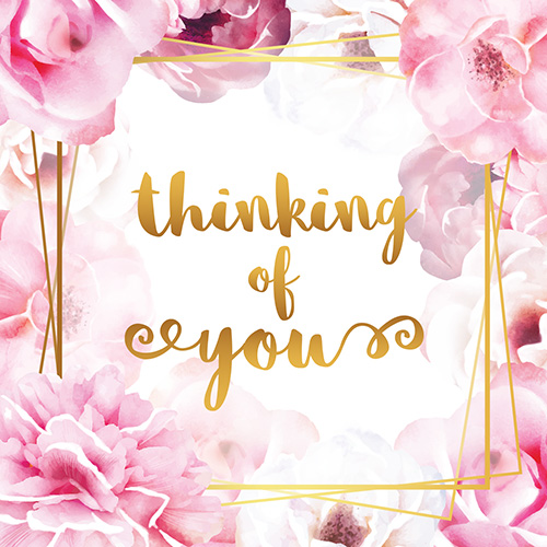 Pink Flowers Card - Click Image to Close