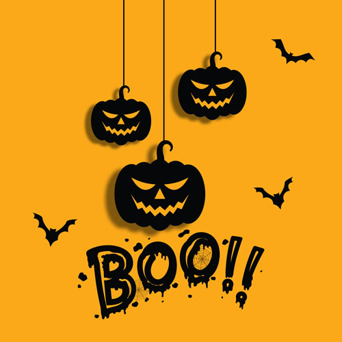 Pumpkin Boo Card - Click Image to Close