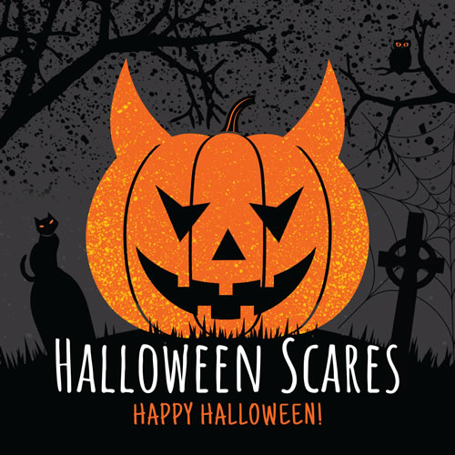 Scary Pumpkin Card - Click Image to Close