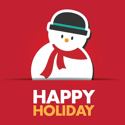Happy Holiday Snowman Card - Click Image to Close