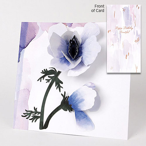 Anemone Flower Card - Click Image to Close