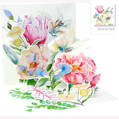 Watercolor Bouquet Card - Click Image to Close