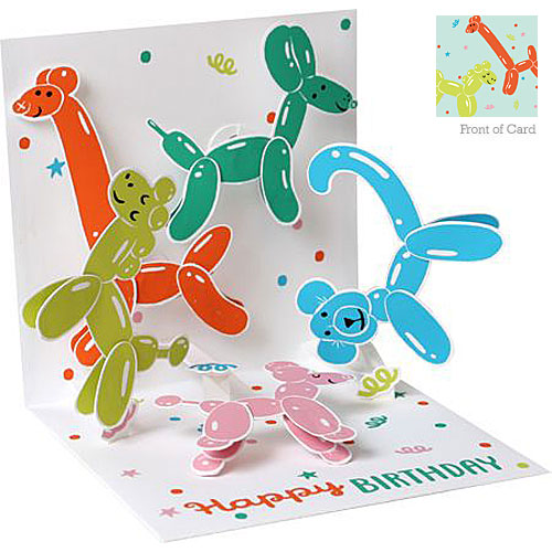 Animal Balloons Card - Click Image to Close