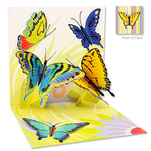 Spring Butterflies Card - Click Image to Close