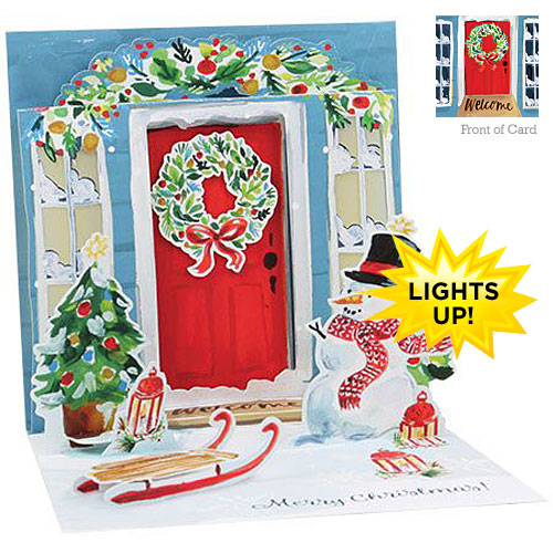Festive Door Light Card - Click Image to Close