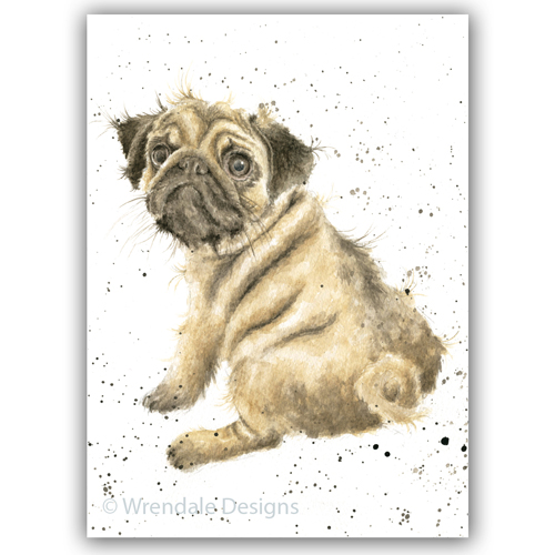 Pug Love Card - Click Image to Close