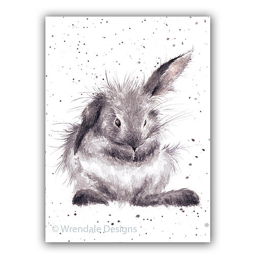 Bath Time Card (Rabbit) - Click Image to Close