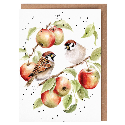 The Apple Tree Card (Sparrows) - Click Image to Close