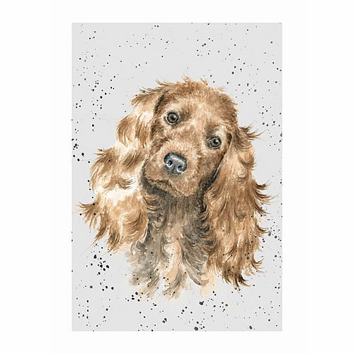 Golden Cocker Spaniel Card (Fudge) - Click Image to Close