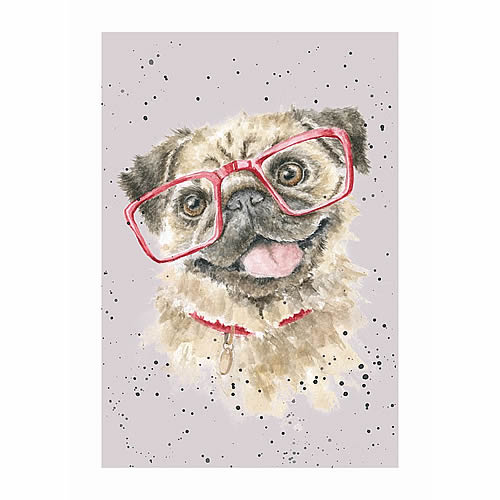 Pug Card (Louie) - Click Image to Close