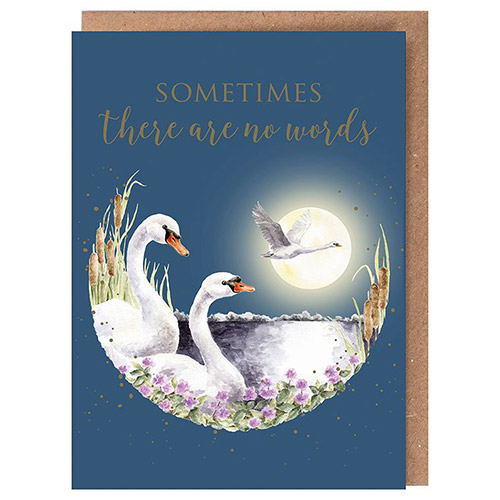 Swan Lake Card (Swans) - Click Image to Close