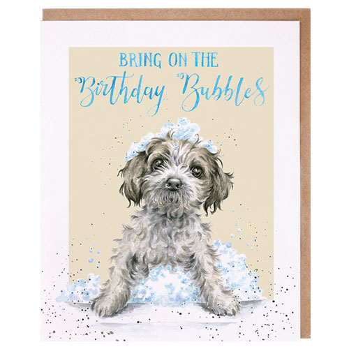 Birthday Bubbles Card (Puppy) - Click Image to Close