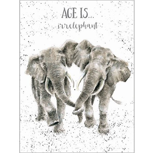 Age Is Irrelephant Card (Elephant) - Click Image to Close