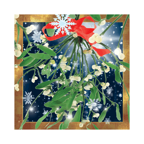 Mistletoe Card - Click Image to Close