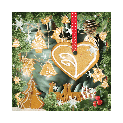 Christmas Gingerbread Card - Click Image to Close